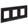 Рамка "Avanti", "Черный матовый", 3 поста (6 мод.) DKC