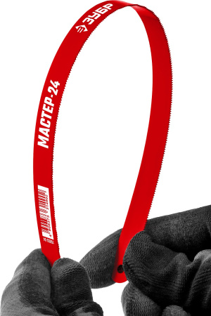 Гибкое полотно по металлу 24 TPI, универсальный рез, 300 мм, высокоуглеродистая сталь, 1 шт, коробка 50 шт, МАСТЕР-24 ЗУБР