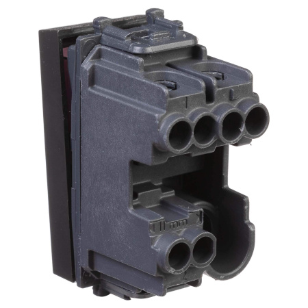 Переключатель модульный, "Avanti", "Черный матовый", 1 модуль DKC