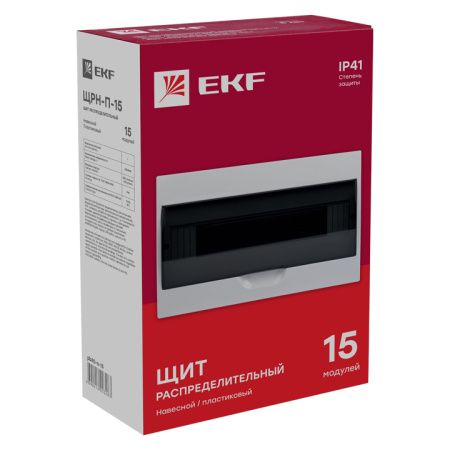 Щит распред, навесной ЩРН-П-15 IP41 PROxima EKF