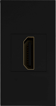 Donel Розетка HDMI, 1мод., черн. (22.5х45мм)