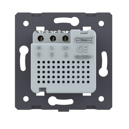 Терморегулятор пола 16А, сенсорное управление, датчик воздуха, Синий (механизм) Livolo