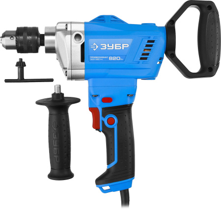 Дрель-миксер реверсивная, Профессионал ЗДМ-820 РМ, 50 Нм, патрон 13 мм, 0-650 об/мин, 820 Вт ЗУБР