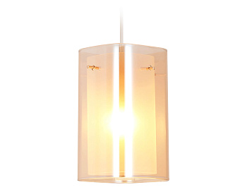 Подвесной светильник TR3681 GD/TI/FR золото/янтарь/белый матовый E14 max 40W D110*950 Ambrella Light