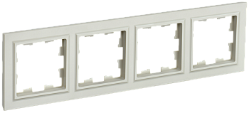 BRITE Рамка 4-местная РУ-4-БрКр бежевый IEK