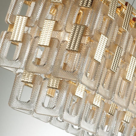 Люстра E14 10*40W BUCKLE золотой/стекло ODEON LIGHT