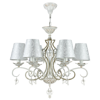 Люстра 6*E14 40Вт Белый с Золотом IP20 Monile ARM004-06-W Maytoni