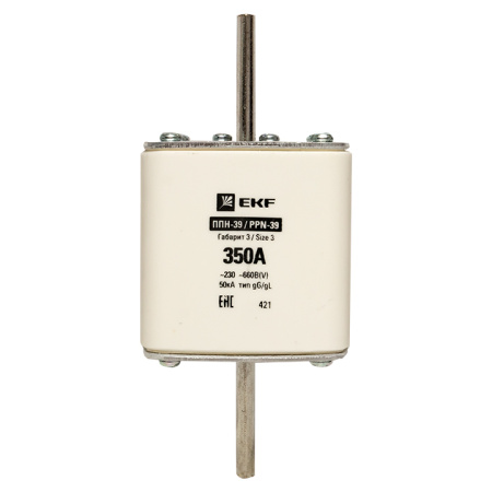 Плавкая вставка ППН-39 630/350А габарит 3 PROxima EKF