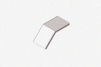 Крышка лотка замкового КЛСЗ 200х65-45 УТ1,5 для поворота трассы вниз на 45, горячее цинкование, S1,5