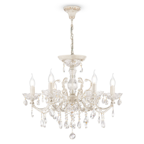 Люстра 6*E14 60Вт Кремовый с Золотом IP20 Sevilla DIA004-06-WG Maytoni