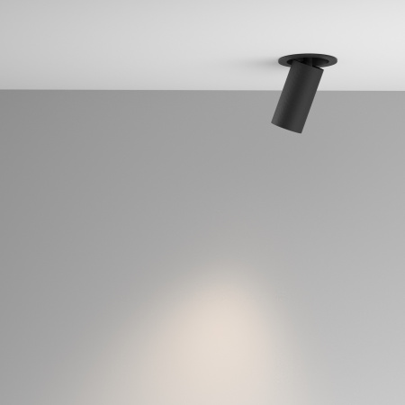 Встраиваемый светильник 1*GU10 10Вт Черный IP20 Ceiling & Wall C081CL-01-GU10-B Technical Maytoni