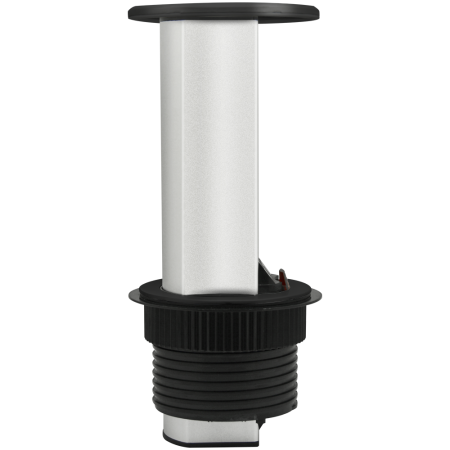 Donel Настольный встраиваемый выдвижной розеточный блок Vertical 6 мод. (3 мод. 45х45), черный