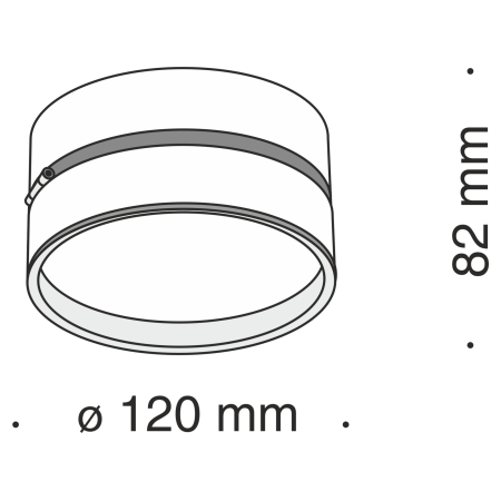 Потолочный светильник 18Вт 4000K Белый IP20 Onda C024CL-L18W4K Technical