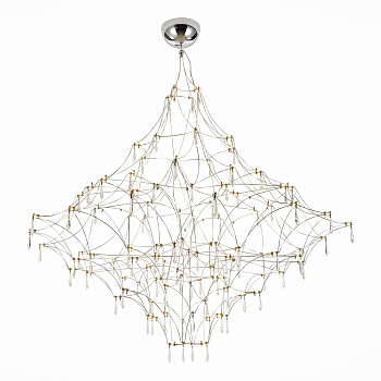 Люстра подвесная Хром, Прозрачный LED 114*0,45Вт 3000К SL797.103.114 ST LUCE