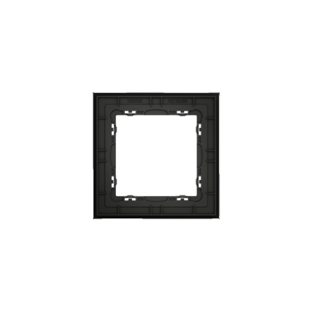 Рамка стеклянная Voltum S70 на 1 пост, (черный, стекло)