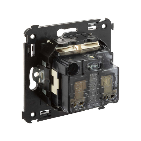 Розетка в стену, 2P+E, с з/ш, "Avanti", "Ванильная дымка" DKC