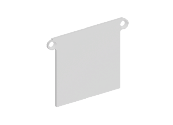 Donel Боковая глухая заглушка для профиля DN18519 Цвет:Белый матовый, RAL9003,Серия:DN8ALE
