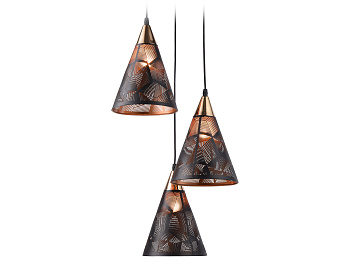 Светильник подвесной TR8435/3 BK/FGD черный/золото E27/3 max 40W D360*800 Ambrella Light