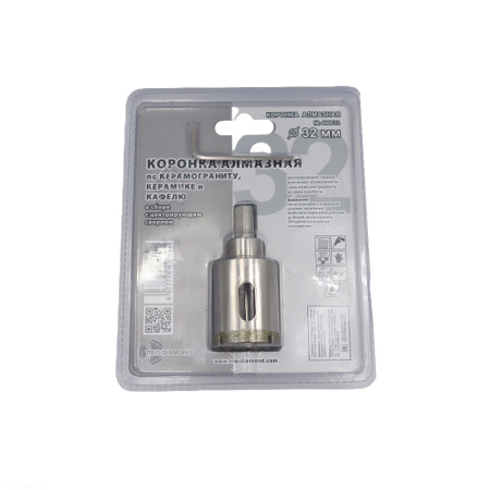 Коронка алмазная по керамике и кафелю с центрирующим сверлом 32мм 400032 Trio-Diamond