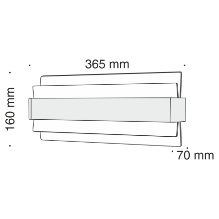 Бра 24Вт 3000K Белый IP20 Encanto C043WL-L24W3K Technical