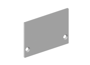 Donel Боковая глухая заглушка для профиля DN18511 Цвет:Анодированное серебро,Серия:DN8ALE