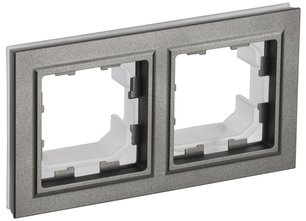 BRITE Рамка 2-местная IP44 РУ-2-БрШ-44 шампань IEK