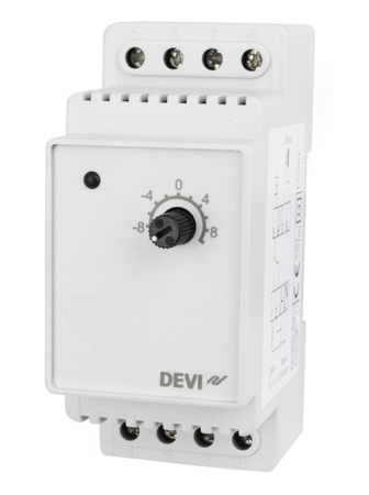 Терморегулятор электронный DEVIreg 330 для теплого пола (+5/+45 град.) на DIN-рейку