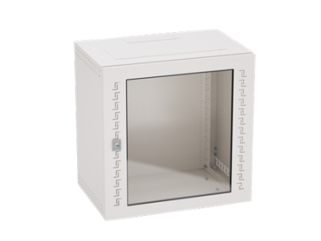IT-корпус навесной STI 19" 12U, 600х600х400, дверь с закаленным стеклом, RAL7035 DKC
