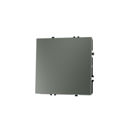 Проходной переключатель встраиваемый Voltum S70 одноклавишный 10А, (титан)