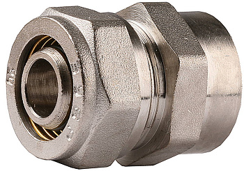 Соединитель с внутренней резьбой, цанга-гайка, 1/2"х20х2,0 мм, никель ЗУБР