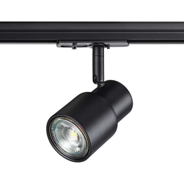 Св-к трековый однофазный двухжильный IP20 GU10 50W 220V MOLO черный NOVOTECH Св-к трековый однофазный двухжильный IP20 GU10 50W 220V MOLO черный NOVOTECH