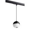 Св-к трековый однофазный,длина провода 1м IP20 GU10 9W 220V GARN черный NOVOTECH