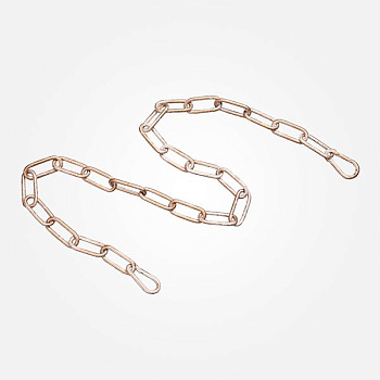 Цепь для люстры 1 м белый с золотом IP20 (10302 белый с золотом) Eurosvet