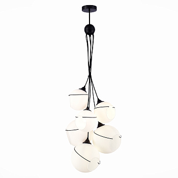 Светильник подвесной Черный/Белый E27 6*60Вт SLE103143-06 EVOLUCE