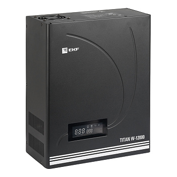 Стабилизатор напряжения настенный TITAN W-12000 PROxima EKF
