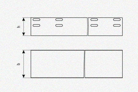 Лоток глухой ЛМГ 75х65х2000 УТ1,5, горячее цинкование, S1,0