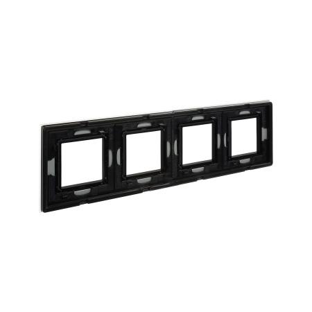 Рамка из натурального стекла, "Avanti", светло-серая, 4 поста (8 мод.) DKC