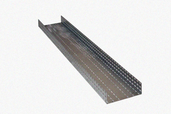 Лоток перфорированный ЛМ 100х100х2000 УТ1,5, горячее цинкование, S1,0