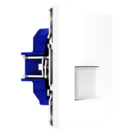 Датчик движения встраиваемый Voltum S70, (белый глянцевый)