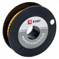 Маркер кабельный 2,5 мм2 "6" (1000 шт) (ЕС-1) PROxima EKF