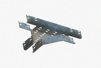 Лоток тройниковый перфорированный ОТ 100х100 УТ1,5, горячее цинкование, S2,0