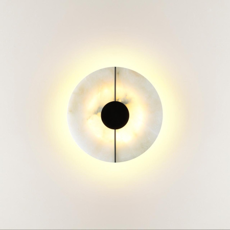 Настенный св-к IP20 LED 10W 277Лм 3000K NAXOS светлый мрамор/черный металл ODEON LIGHT