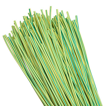 Термоусаживаемая трубка ТУТ нг 2/1 желто-зеленая в отрезках по 1м PROxima EKF