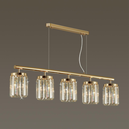 Люстра E14 5*40W VASSA золотой/хрусталь ODEON LIGHT