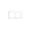 Рамка пластиковая Voltum S70 на 2 поста, (белый глянцевый)