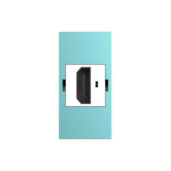 Розетка HDMI 2.0, цвет зеленый (механизм) Livolo Розетка HDMI 2.0, цвет зеленый (механизм) Livolo