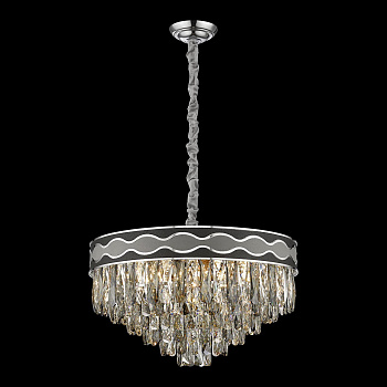 Люстра подвесная Хром/Прозрачный E14 12*40Вт WE135.12.103 WERTMARK