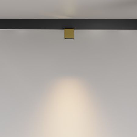 Трековый светильник LED 7Вт Латунь IP20 Magnetic track system Exility TR133-2-7W3K-BS Technical Maytoni