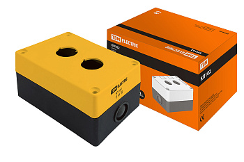 Корпус КП102 для кнопок 2места желтый TDM Корпус КП102 для кнопок 2места желтый TDM