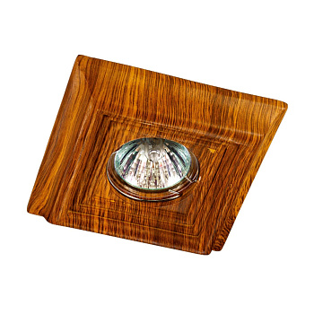 Встр.св-к IP20 GX5.3 50W 12V PATTERN светлое дерево NOVOTECH